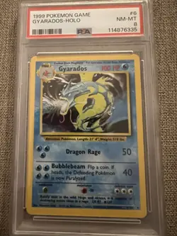 The Pokemon Company Pokemon TCG Gyarados 6/102 Base Set Holo PSA 8 - Image 1