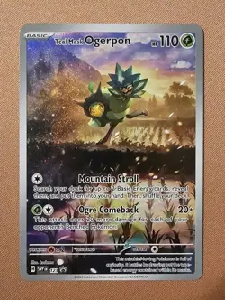 PTCG Teal Mask Ogerpon (123) x1 NM Scarlet & Violet promo card - Image 1