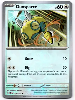 Dunsparce(Master Ball Pattern)SVPrismatic Evolutions 079 Pokemon - Image 1