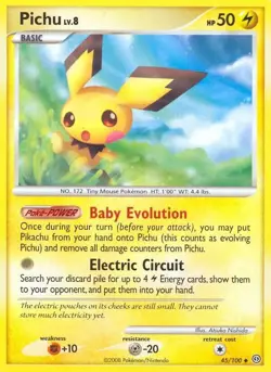 Pokemon TCG: Pichu (Stormfront) 45/100 - Image 1