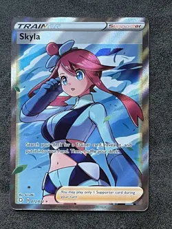 Skyla (Full Art) Ultra Rare Pokemon Shining Fates 072/072 NM - Image 1