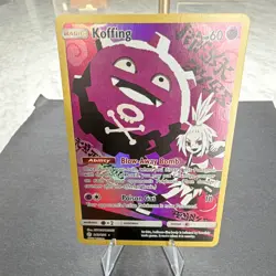 Pokemon TCG Koffing 243/236 SM Cosmic Eclipse Secret Rare Full Art Holo 60 HP - Image 3