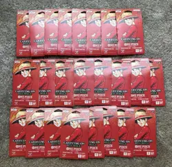 One Piece TCG OP-13 Carrying On His Will Sleeved Booster Pack Lot of 24 English - Image 1