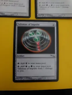 Talisman Artifact x5. 1 each MTG Card.Mirrodin.Impulse, unity,progress,dominance - Image 2