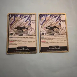 Lot of 2 - Ground Death OP14-096 One Piece CG Rare Playset (MINT) - Image 1