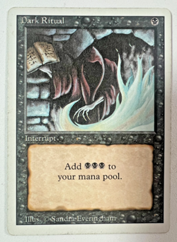 MTG Dark Ritual Revised Playset 4x Magic 3rd Ed Black Interrupt Spell Set - Image 3