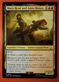 MAGIC, MTG: MARY READ AND ANNE BONNY, REGULAR/ ACR /RARE #0061/ NM - Image 1