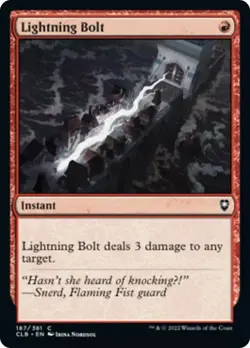 Lightning Bolt - MTG - Commander Legends: Battle for Baldur's Gate - 187 - NM - Image 1