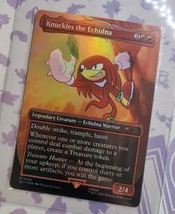 Magic The Gathering MTG Sonic Secret Lair Knuckles The Echidna 2082 Rainbow Foil - Image 1