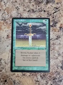 1x English Storm Seeker MTG Legends Magic The Gathering NM Unplayed - Image 2