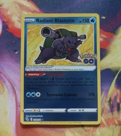 Holo Radiant Blastoise 018/078 Radiant Rare Pokemon GO MINT PACK FRESH!!! - Image 1