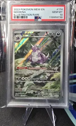 2023 POKEMON MEW EN-151 ILLUSTRATION RARE #174 NIDOKING PSA 10 - Image 1