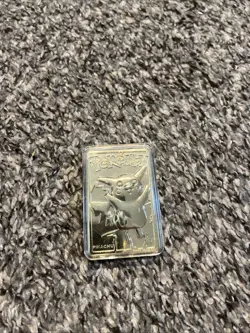PIKACHU Pokemon 23K Gold Plated Trading Card 1999 Burger King Limited Edition - Image 1