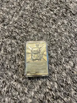 PIKACHU Pokemon 23K Gold Plated Trading Card 1999 Burger King Limited Edition - Image 2