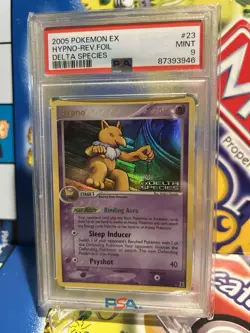 Pokemon Hypno EX Delta Species Reverse Holo Rare #23 PSA 9 Mint - Image 1
