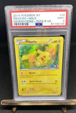 Pikachu 26/83 Pokemon Toys-R-Us Promo PSA 9 Generations Holo Rare Mint - Image 1