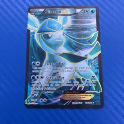 Glaceon EX - XY: Fates Collide Full Art Ultra Rare 116/124 (2016) Pokemon - Image 1