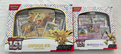Pokemon TCG Scarlet & Violet 151 Zapdos ex & Alakazam ex Collection Box - Image 1