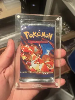 1999 VTG Pokemon Base Foil Pack 1st Edition Charizard Spanish Sealed HEAVY 21g - Image 1