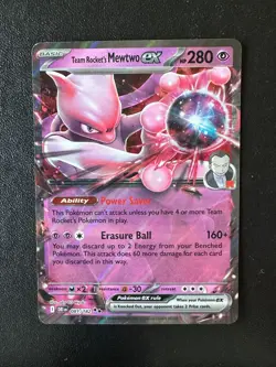 POKEMON TCG - DESTINED RIVALS - TEAM ROCKET'S MEWTWO EX 081/182 - Image 1
