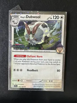 POKEMON TCG - JOURNEY TOGETHER - HOP'S DUBWOOL 136/159 STAMPED SEALED - Image 1