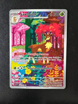 POKEMON TCG - TEMPORAL FORCES - SAWSBUCK 166/162 - Image 1