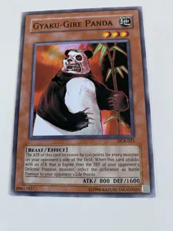 Yu-Gi-Oh! Gyaku-Gire Panda Unlimited Dark Crisis DCR-021 Mint 1996 Never Played - Image 2