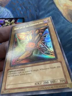 Legend Blue Eyes 1st Edition Right Leg Forbidden One LOB-120 English 💎NM LP +💎 - Image 3