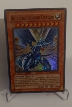Yugioh Blue-Eyes Shining Dragon MOV-EN001 Super Rare Limited Edition NM - Image 1
