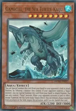 Gameciel, the Sea Turtle Kaiju - 1st Edition Duel Devastator MP YuGiOh - Image 1