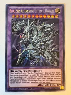 YUGIOH- Blue Eyes Alternative Ultimate Dragon - TN19-EN001 - Secret Rare - 1st - Image 1