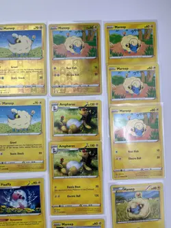 15 Card Lot Of Ampharos Flaffy Mareep Chilling Reign Pokemon TCG Rare V - Image 3