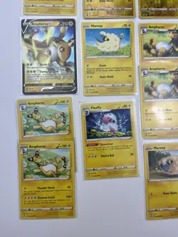 15 Card Lot Of Ampharos Flaffy Mareep Chilling Reign Pokemon TCG Rare V - Image 5