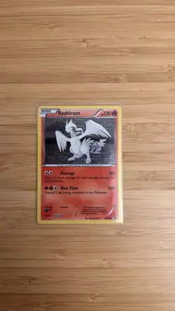 Pokemon TCG Reshiram BW004 Black Star Promo Holo Card Near Mint Condition - Image 1