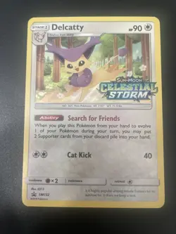 Delcatty SM132 Celestial Storm Prerelease Black Star Promo NM Pokemon Card Game - Image 1