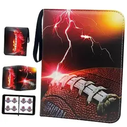Football Card Binder with Sleeves, Trading Cards Album Fits 400 400 Pockets - Image 1