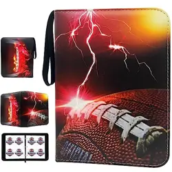 Football Card Binder with Sleeves, Trading Cards Album Fits 400 400 Pockets - Image 2
