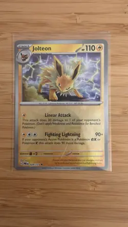 Pokemon TCG Jolteon EX Prismatic Evolutions Card 029/131 Holo Near Mint - Image 2