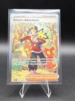 Ethan's Adventure 236/182 SIR Mint Pokemon Card Destined Rivals - Image 1