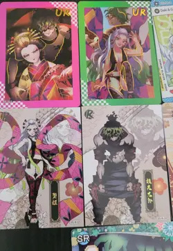 Daki & Gyutaro Card Lot Of 7 Cards Demon Slayer CCG Anime Upper Rank Demon - Image 2