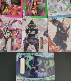 Daki & Gyutaro Card Lot Of 7 Cards Demon Slayer CCG Anime Upper Rank Demon - Image 4