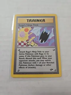 KOGA’S NINJA TRICK - Gym Challenge - 115/132 Trainer Uncommon Pokemon Card - Image 1