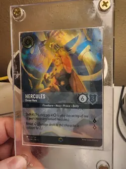 Disney Lorcana TCG Hercules Divine Hero Enchanted Card 215/204 - Image 1