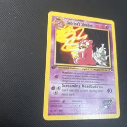 Pokemon Card Sabrina's Slowbro Gym Heroes 1st Edition Uncommon 60/132 Near Mint - Image 3