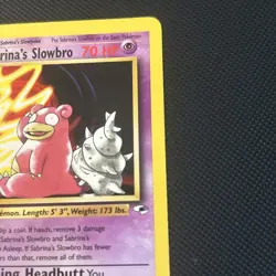 Pokemon Card Sabrina's Slowbro Gym Heroes 1st Edition Uncommon 60/132 Near Mint - Image 5