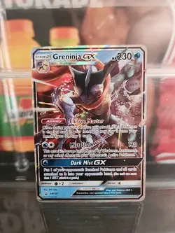 Greninja GX SM197 Holo Black Star Promo Pokemon Card LP - Image 1