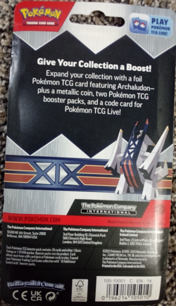 Archaludon Trading Card Booster 2-Pack with Dragonite Coin - Image 2