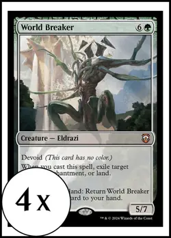 MTG - 4 x World Breaker - Modern Horizons 3 Commander - Playset 4x x4 - Image 1