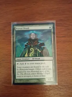 x1 2006 MTG Coldsnap Boreal Druid #105 Light Play Magic the Gathering - Image 1