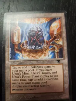 MTG Urza's Power Plant (Rock in Pot) Antiquities Magic The Gathering - Image 1